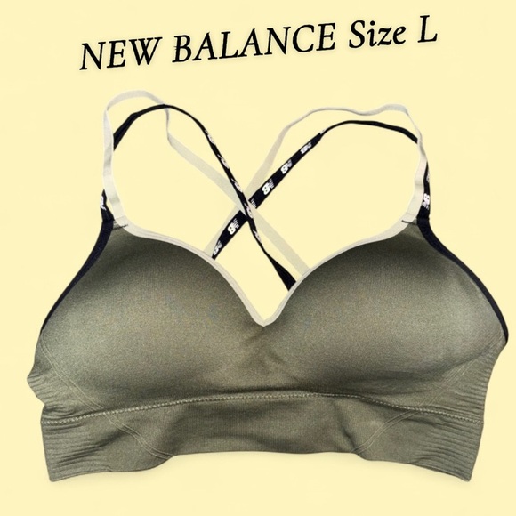 New Balance Other - New Balance Olive Green Sports Bra | Size Large